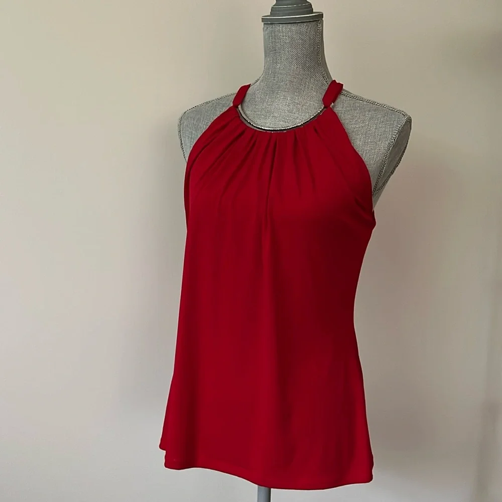 Cache red Party top - Picture 1 of 4